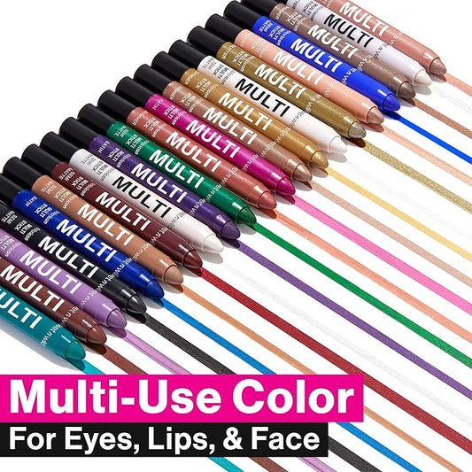 e.l.f. No Budge Retractable Eyeliner, Creamy, Ultra-Pigmented & Waterproof, Creates Bold & Defined Lines, Vegan & Cruelty-Free, Black